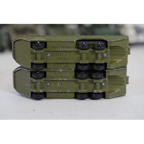 770 - Extensive Collection of Vintage Military Vehicles from Matchbox, Dinky, Britains, Lesley, Meccano, C... 