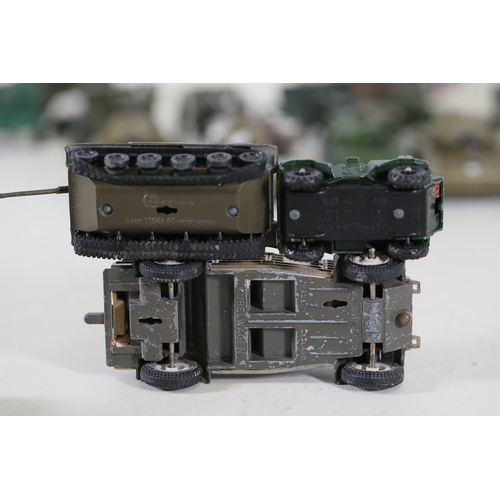 770 - Extensive Collection of Vintage Military Vehicles from Matchbox, Dinky, Britains, Lesley, Meccano, C... 