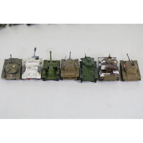 770 - Extensive Collection of Vintage Military Vehicles from Matchbox, Dinky, Britains, Lesley, Meccano, C... 