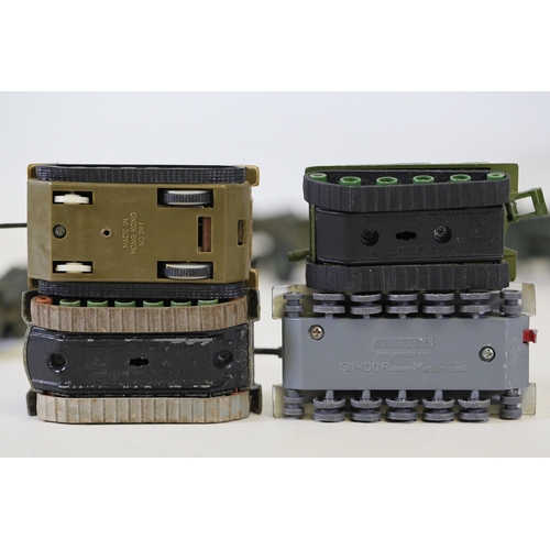 770 - Extensive Collection of Vintage Military Vehicles from Matchbox, Dinky, Britains, Lesley, Meccano, C... 