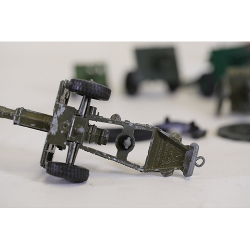 770 - Extensive Collection of Vintage Military Vehicles from Matchbox, Dinky, Britains, Lesley, Meccano, C... 