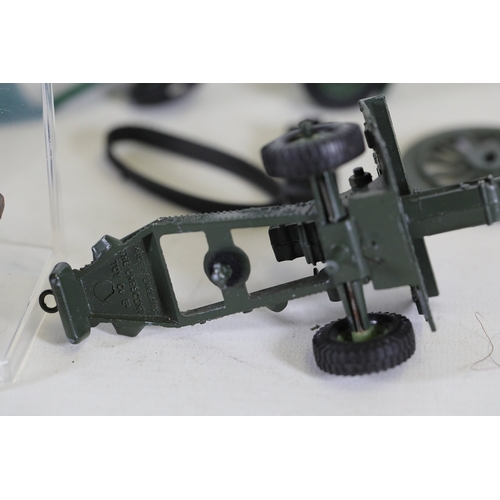 770 - Extensive Collection of Vintage Military Vehicles from Matchbox, Dinky, Britains, Lesley, Meccano, C... 