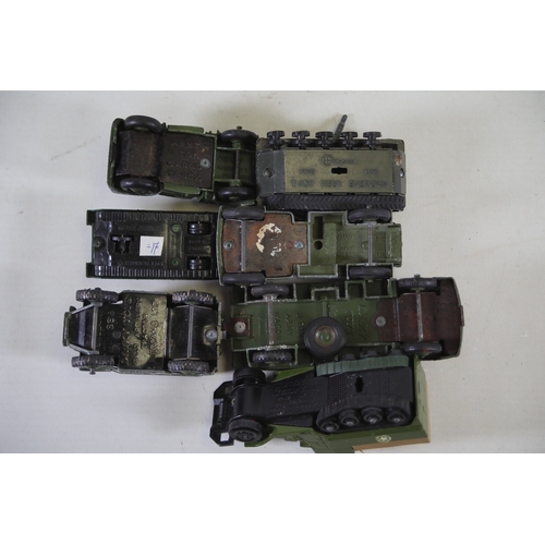 770 - Extensive Collection of Vintage Military Vehicles from Matchbox, Dinky, Britains, Lesley, Meccano, C... 