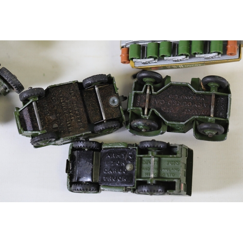 770 - Extensive Collection of Vintage Military Vehicles from Matchbox, Dinky, Britains, Lesley, Meccano, C... 