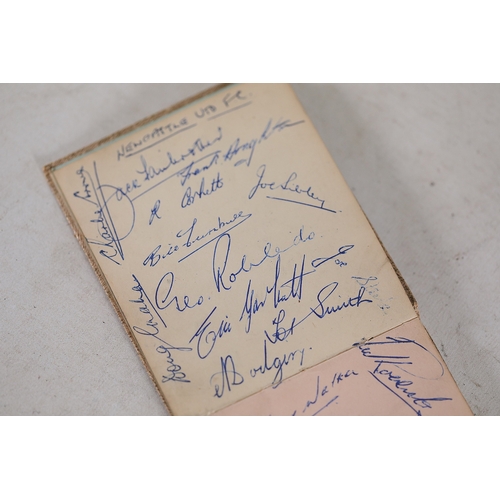 **Vintage Autograph Book with Multiple Signed Pages and Historical ...