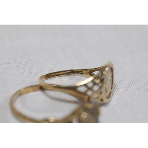 1298 - Collection of Gold Chains, Rings and Pendants, 13g all 9ctA mixed group of yellow gold jewellery com... 