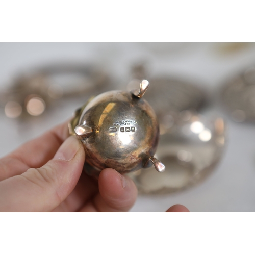 1324 - Mixed antique silver and silver mounted glass tablewares and dressing table piecesA mixed late Victo... 