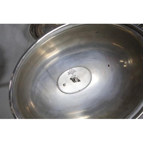 1331 - Collection of silver plated and EPNS tableware and serving piecesA large collection of silver plated... 