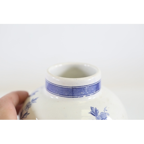 1375 - Pair of Delft Blue and White Lidded Vases with Windmill ScenesMatched pair of Delftware ceramic vase... 