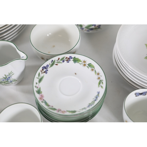 1401 - Royal Worcester Worcester Herbs Wild Thyme tea and tableware collection, 19871990Extensive group of... 