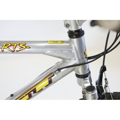 GT RTS full-suspension mountain bikeA GT RTS full-suspension mountain ...