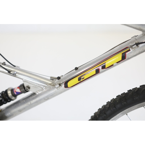 GT RTS full-suspension mountain bikeA GT RTS full-suspension mountain ...