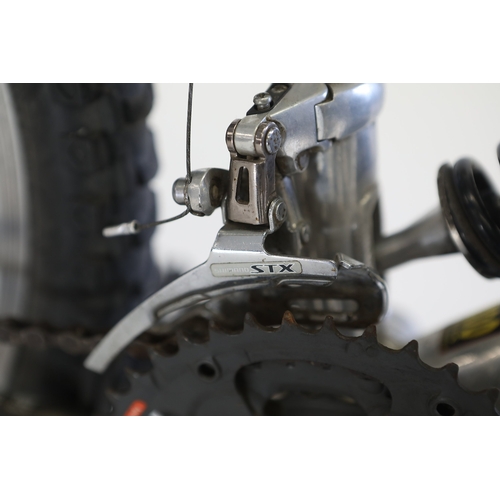 GT RTS full-suspension mountain bikeA GT RTS full-suspension mountain ...