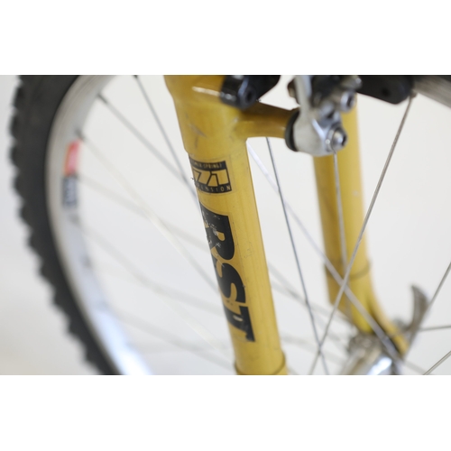 GT RTS full-suspension mountain bikeA GT RTS full-suspension mountain ...