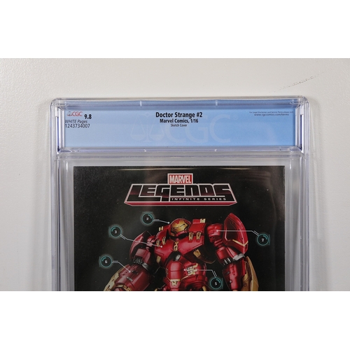 232 - Doctor Strange 2 CGC 9.8 Sketch Variant, Alex RossMarvel Comics Doctor Strange 2, January 2016, CGC ... 