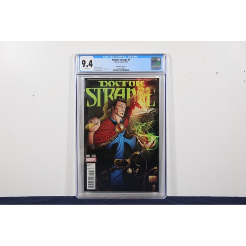233 - Doctor Strange 1 2015 CGC 9.4 Quesada Variant with MyComicShop Storage BoxGroup comprising a slabbed... 