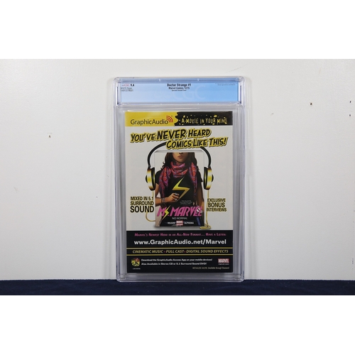 233 - Doctor Strange 1 2015 CGC 9.4 Quesada Variant with MyComicShop Storage BoxGroup comprising a slabbed... 