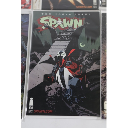 Spawn 100th Issue variant cover comic setA set of six copies of Spawn ...