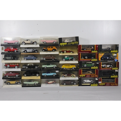 482 - Solido 1:43 French Boxed Model Car Collection, Age dOr and Les Modeles Prestigieux, 34 PiecesA defin... 