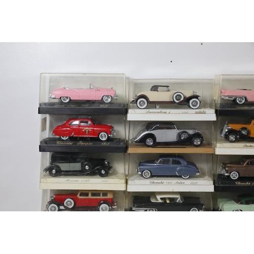 482 - Solido 1:43 French Boxed Model Car Collection, Age dOr and Les Modeles Prestigieux, 34 PiecesA defin... 