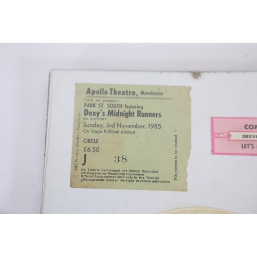 698 - Dexys Midnight Runners and Kevin Rowland signed memorabilia displayMounted framed collection of Dexy... 