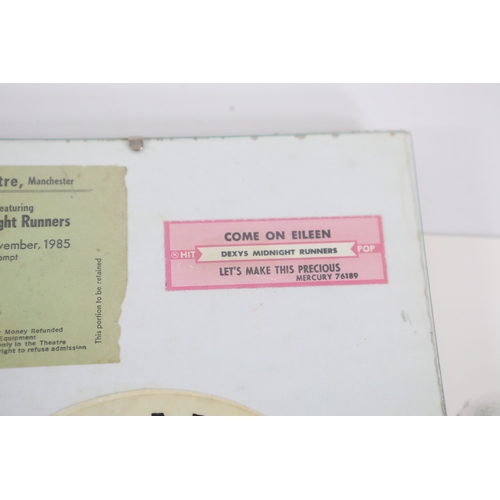 698 - Dexys Midnight Runners and Kevin Rowland signed memorabilia displayMounted framed collection of Dexy... 