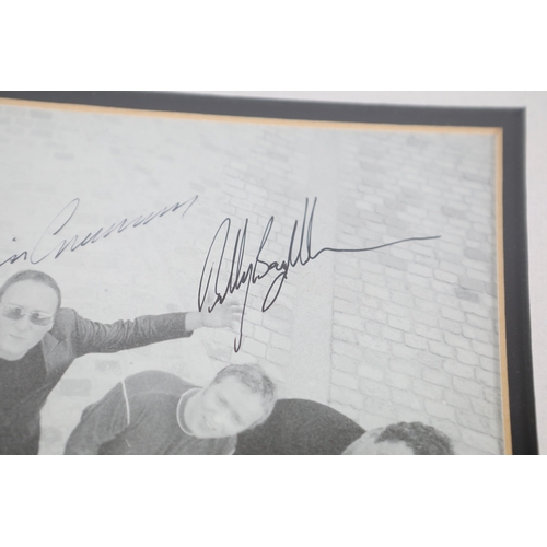 702 - Signed Nine Below Zero framed photograph and Robin R'n'B Club ticket, 1 November 1997Framed music me... 