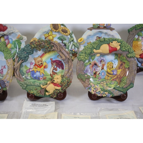 Poohs Sweet Dreams 3D Collector Plates by The Bradford Exchange, set of ...