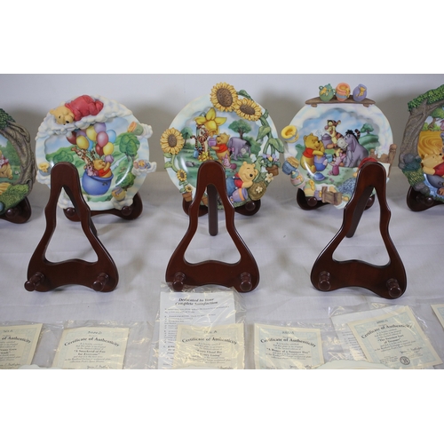 Poohs Sweet Dreams 3D Collector Plates by The Bradford Exchange, set of ...