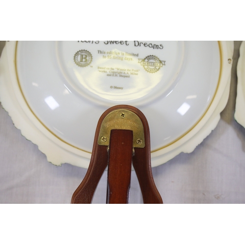 Poohs Sweet Dreams 3D Collector Plates by The Bradford Exchange, set of ...