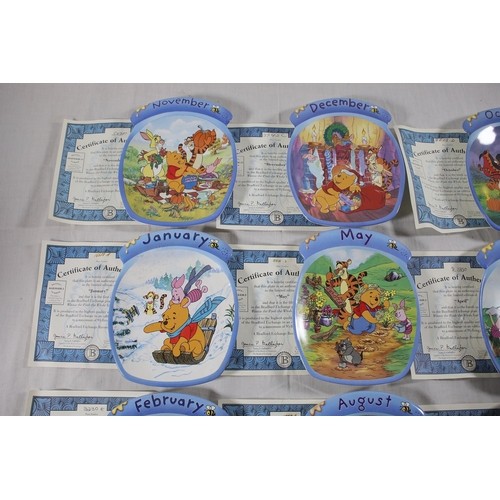 776 - Bradford Exchange Winnie the Pooh The Whole Year Through perpetual wall calendar setDisney licensed ... 