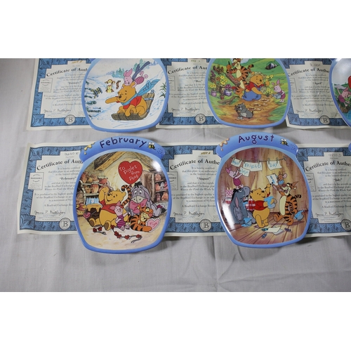 776 - Bradford Exchange Winnie the Pooh The Whole Year Through perpetual wall calendar setDisney licensed ... 