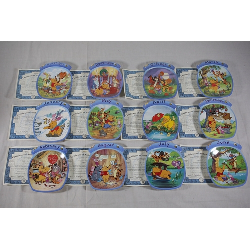 776 - Bradford Exchange Winnie the Pooh The Whole Year Through perpetual wall calendar setDisney licensed ... 