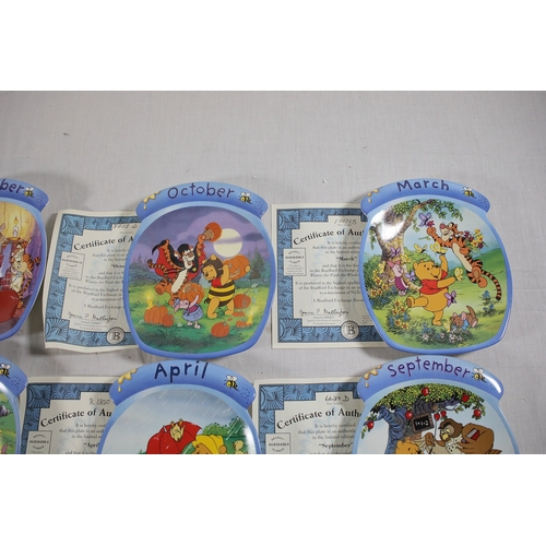 776 - Bradford Exchange Winnie the Pooh The Whole Year Through perpetual wall calendar setDisney licensed ... 