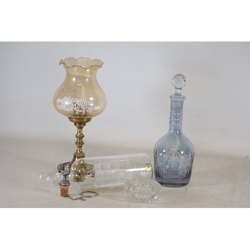 783 - Collection of Mid-20th Century Decorative Crystal, Glass, and MetalwareA curated selection of vintag... 