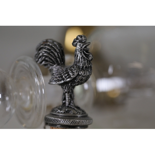 783 - Collection of Mid-20th Century Decorative Crystal, Glass, and MetalwareA curated selection of vintag... 