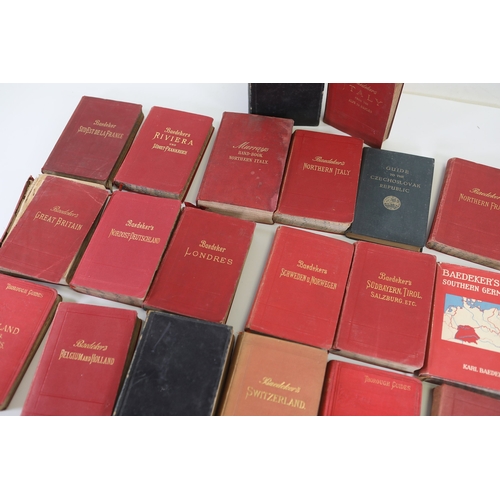 830 - **Collection of Original Baedeker Travel Guides**This is a collection of vintage Baedeker travel gui... 
