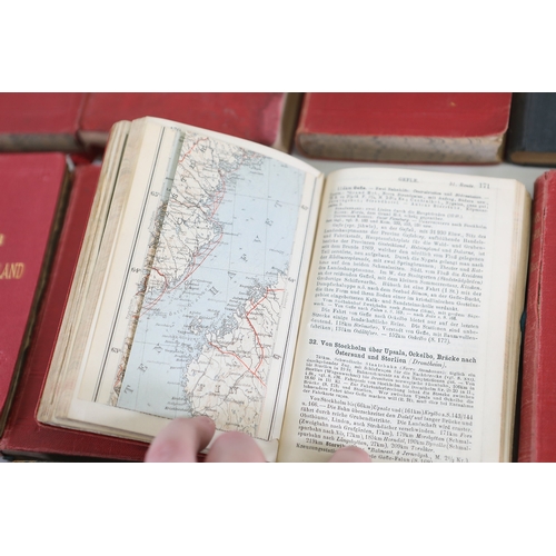 830 - **Collection of Original Baedeker Travel Guides**This is a collection of vintage Baedeker travel gui... 