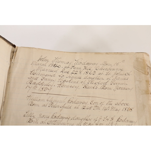 Victorian family Holy Bible with Rodaway family registerA substantial ...