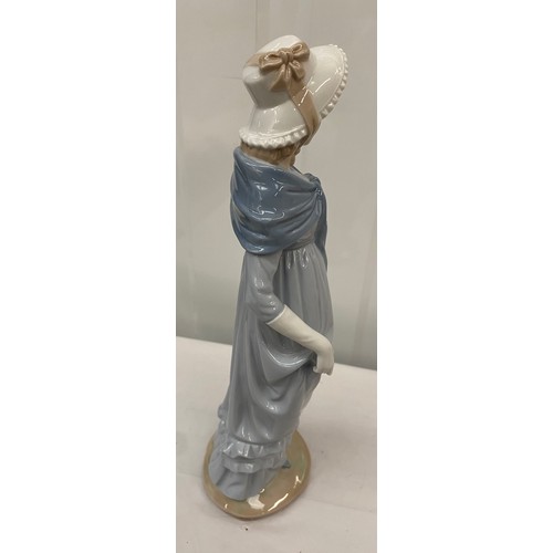 15 - Lladro Nao Lady with Bonnet Figurine