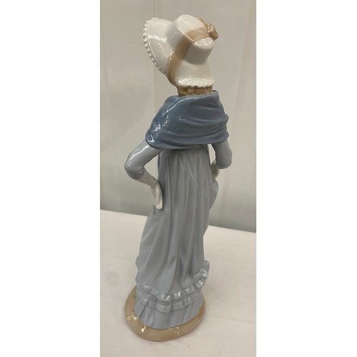 15 - Lladro Nao Lady with Bonnet Figurine