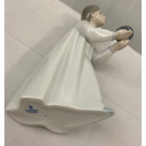 20 - NAO Lladro Girl with Candle Figurine