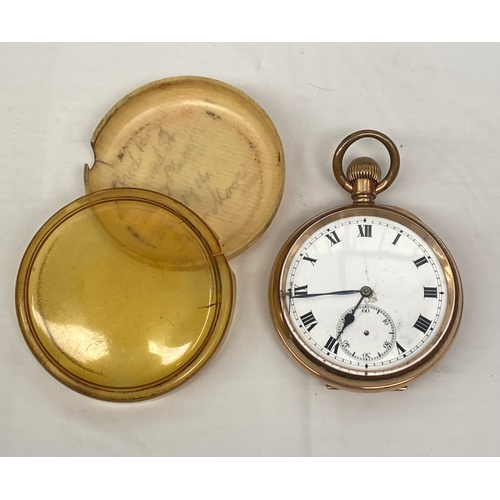 36 - Antique Pocket Watch in Case Marked 1914