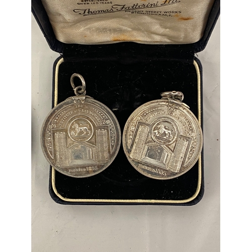 49 - Two Vintage Silver Hallmarked Medals from 1957 & 68 and a City of Bradford Medal