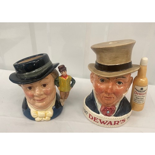 68 - Royal Doulton Character Jugs Mr Pickwick and Dewar's (2)