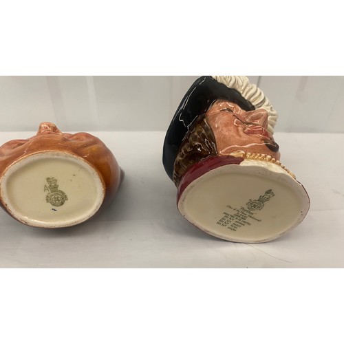 72 - Three Royal Doulton Small Character Jugs to include Mark Twain, John Barleycorn, Porthos (3)