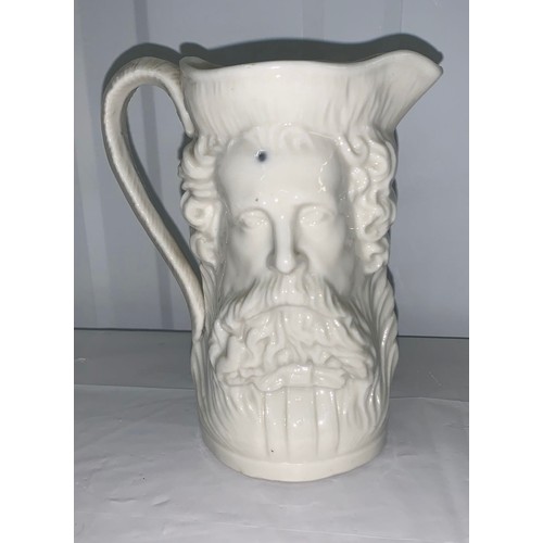 75 - Antique English Staffordshire Double Faced Pitcher