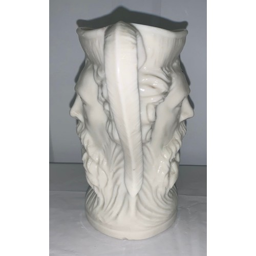 75 - Antique English Staffordshire Double Faced Pitcher