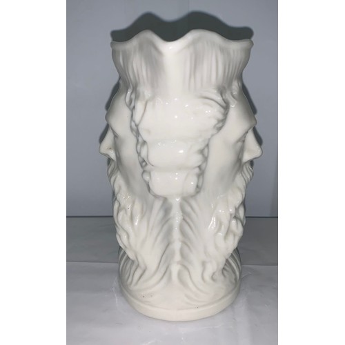 75 - Antique English Staffordshire Double Faced Pitcher