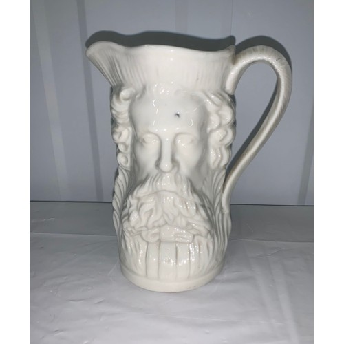 75 - Antique English Staffordshire Double Faced Pitcher